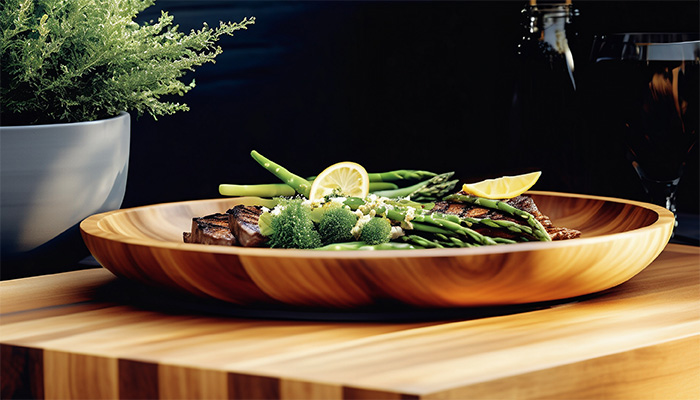 Mobiele Kamado buitenkeuken detail blad