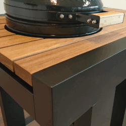 Aluminium Kamado Tafel Small – Hardhout Blad met Opberglade