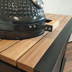 Aluminium Kamado Tafel Small – Hardhout Blad met Opberglade