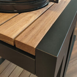 Aluminium Kamado Tafel Large – Hardhout Blad met Opberglade